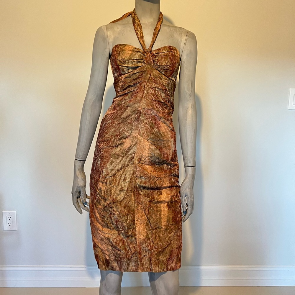 Nicole Miller Collection Ruched bodycon dress size 0